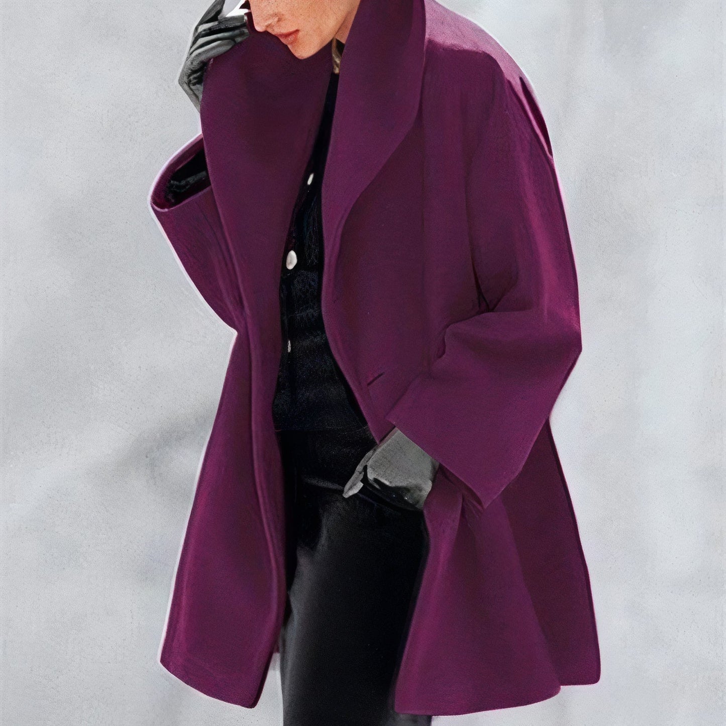 Frauen Winterjacke Warm Kapuzenparka Midi