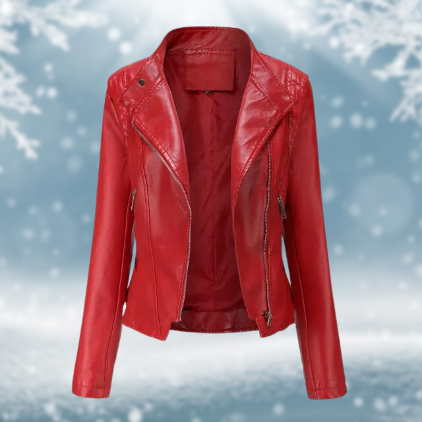 Vegane Lederjacke Elegant Damen