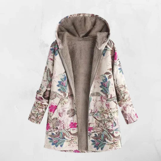 Großer Hoodie Mantel mit Kapuze und Langärmlig - IdealeKleiden