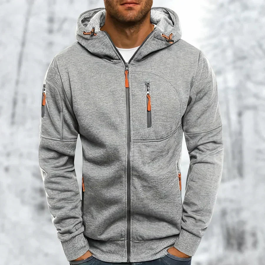 Männer Kapuzenjacke Sportlich Modern