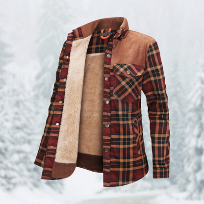 Warme Flanelljacke Damen Wanderlook