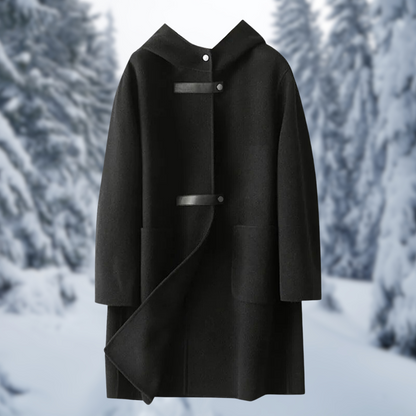 Stylische Damenjacke Kaschmir Warm Kapuze