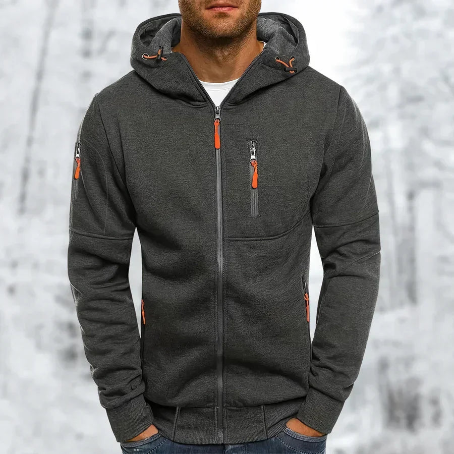 Männer Kapuzenjacke Sportlich Modern