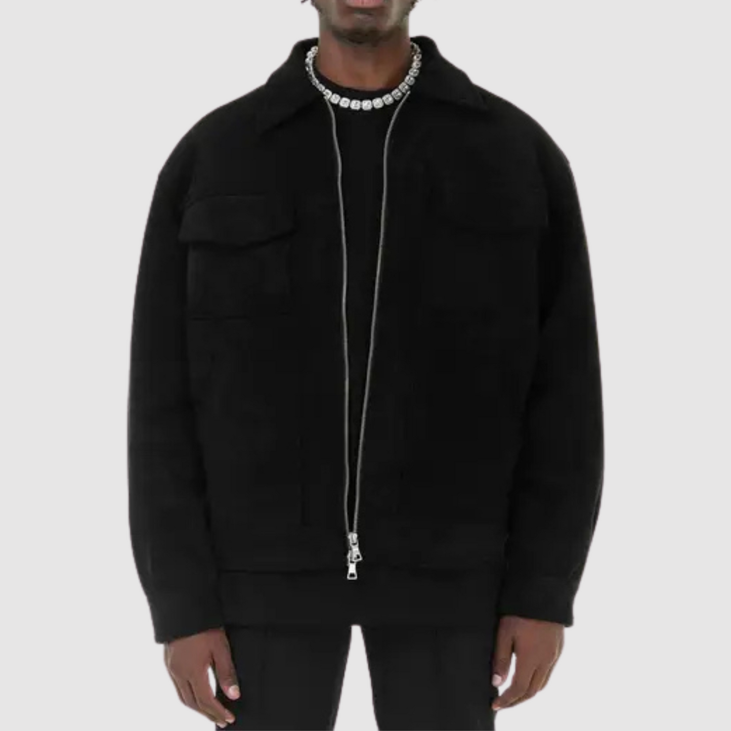 Elegante Lederjacke Klassisch Schnitt - IdealeKleiden