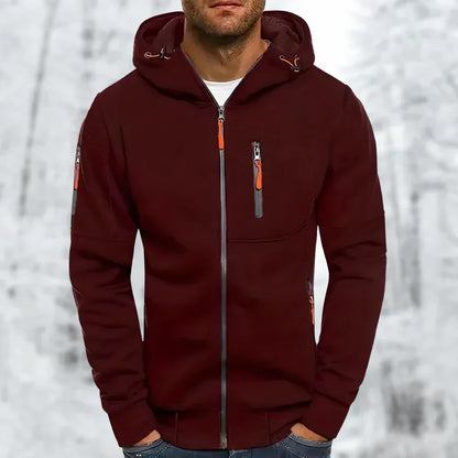 Männer Kapuzenjacke Sportlich Modern