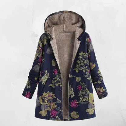 Großer Hoodie Mantel mit Kapuze und Langärmlig