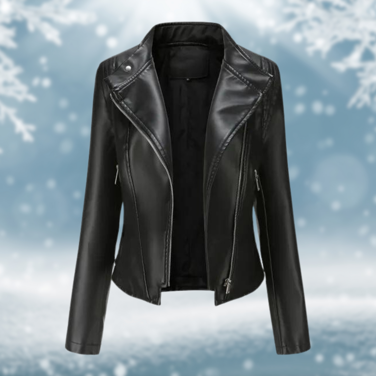Vegane Lederjacke Elegant Damen