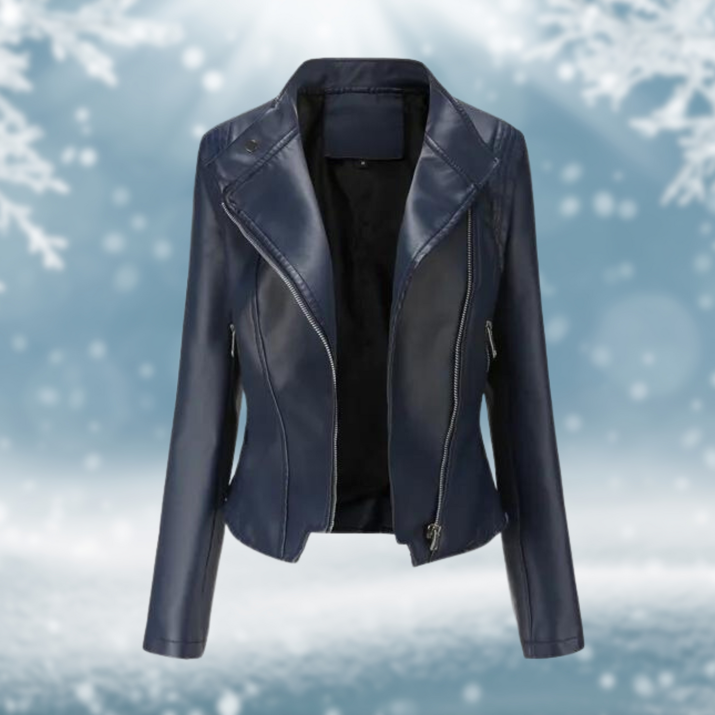 Vegane Lederjacke Elegant Damen