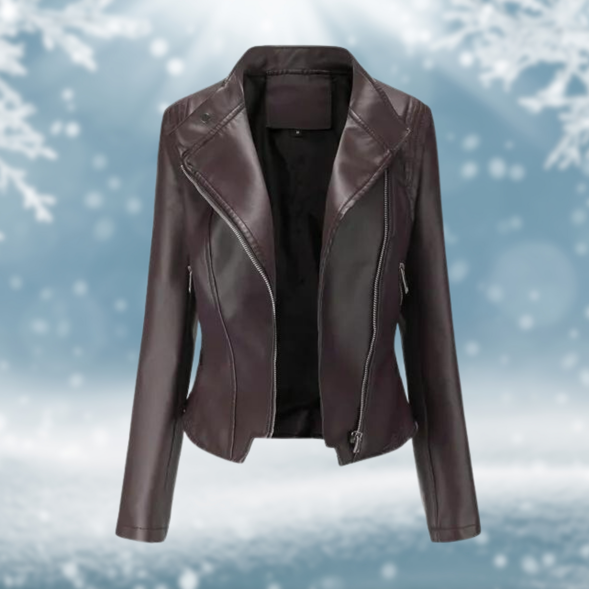 Vegane Lederjacke Elegant Damen - IdealeKleiden