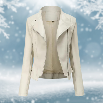 Vegane Lederjacke Elegant Damen
