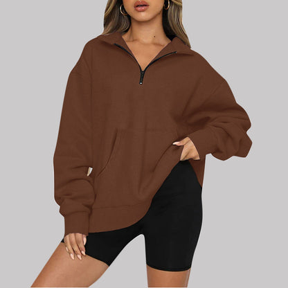 Stylische Winterjacke Zip Jumper Modern Lässig