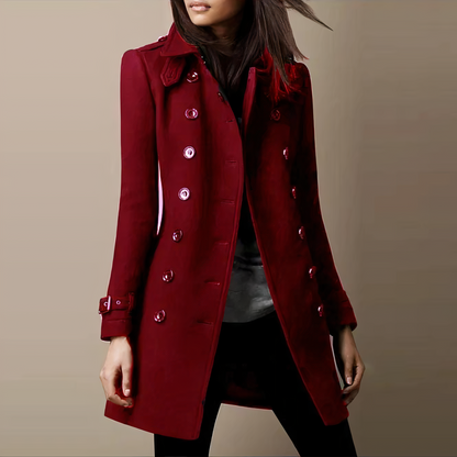 Lang Trenchcoat Damen Warm Winter