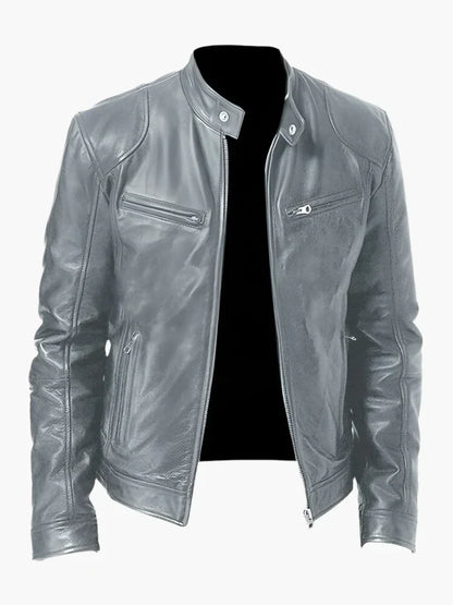 Lederjacke Biker Stil Zeitlos Elegant