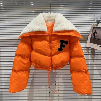 Retro Parka Cropjacke Frauen