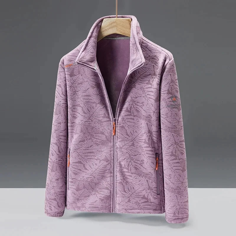 Weiche Fleecejacke mit Hoher Kragen und Reißverschluss