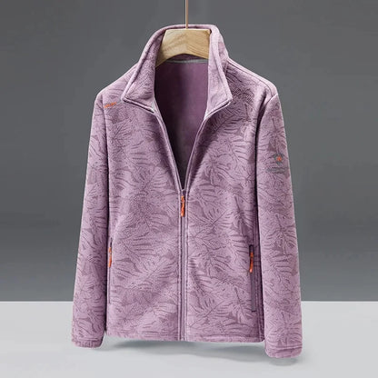 Weiche Fleecejacke mit Hoher Kragen und Reißverschluss