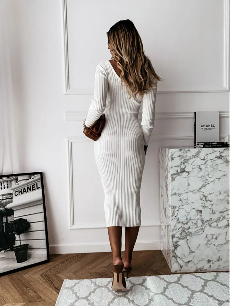 Modisches Strickkleid Damen