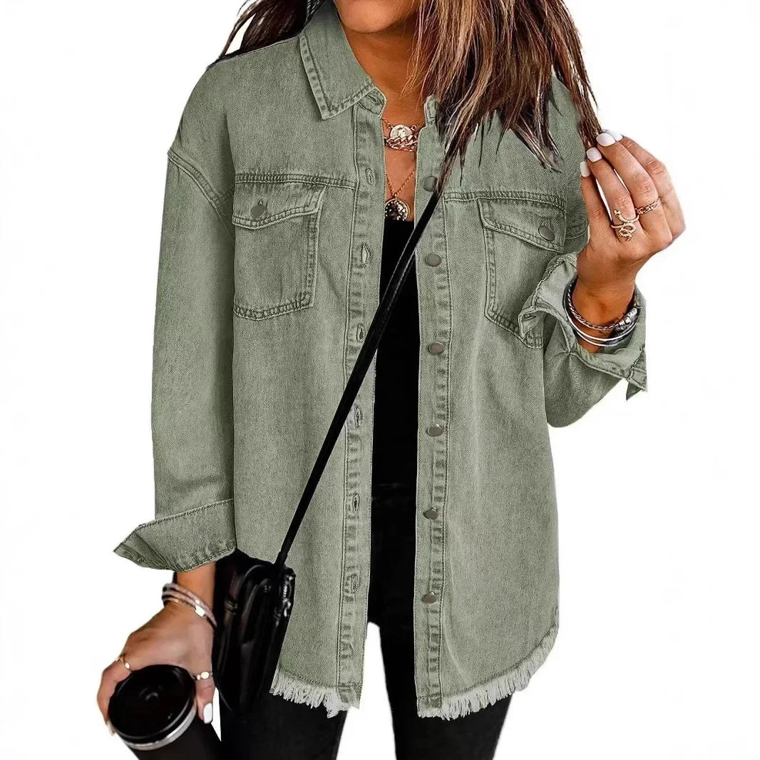 Modisches Denim-Jackett Damen