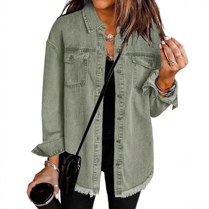 Modisches Denim-Jackett Damen