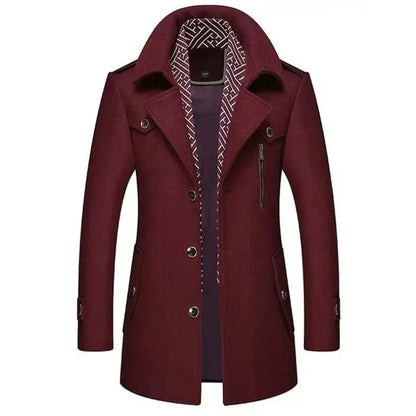 Eleganter Business Mantel Klassisch Modern Winterjacke