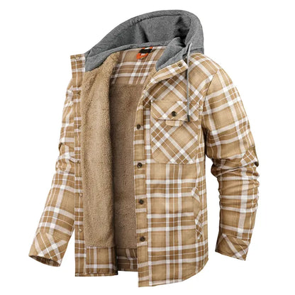 Warmes Karohemd Jacke Herren