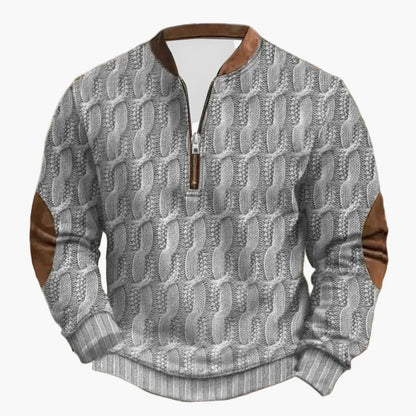 Outdoor Langarm-Pullover Stehkragen