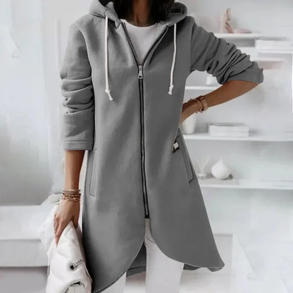 Stylischer Cardigan Kapuze Frauen