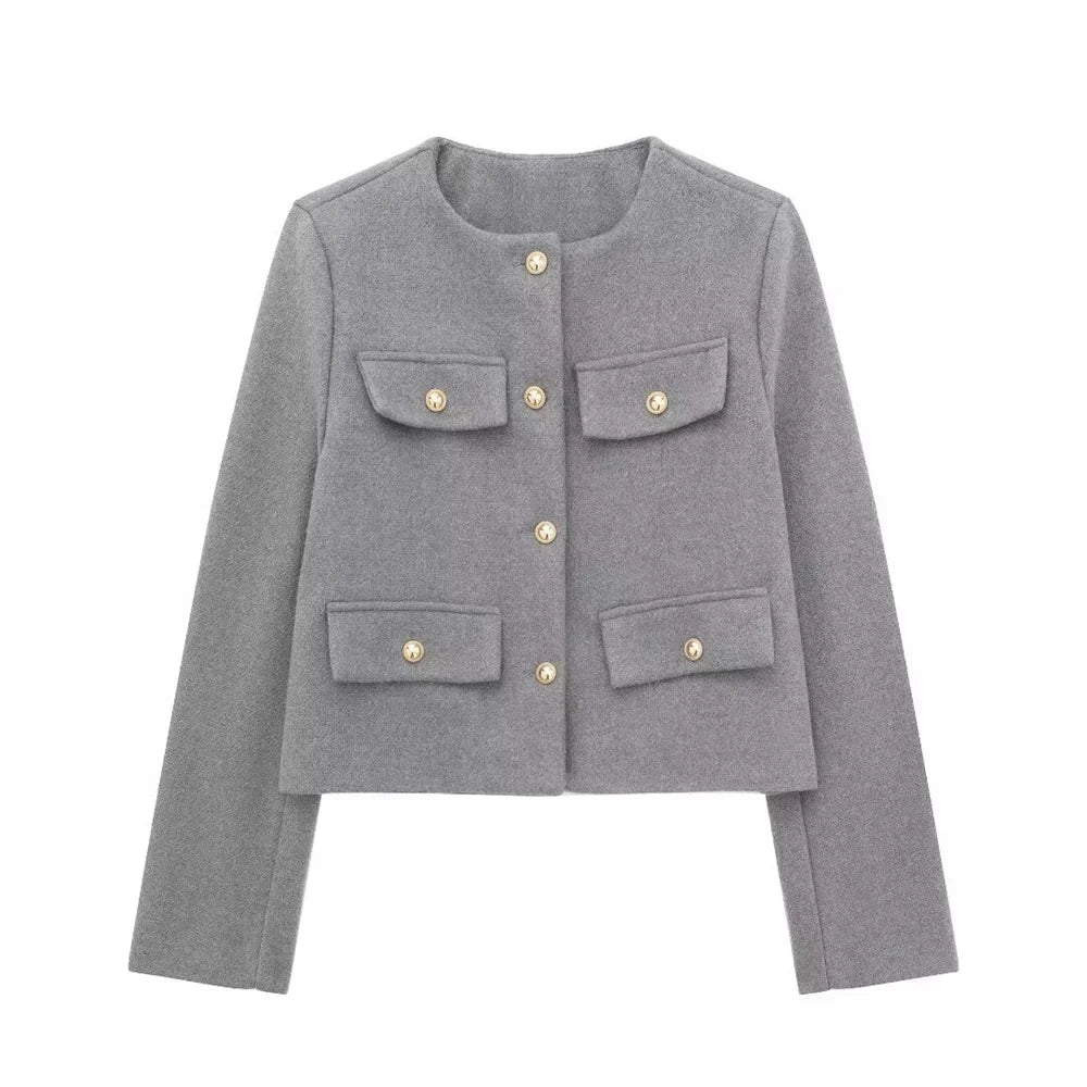 Stilvolle Damenblazer Kurz Elegant