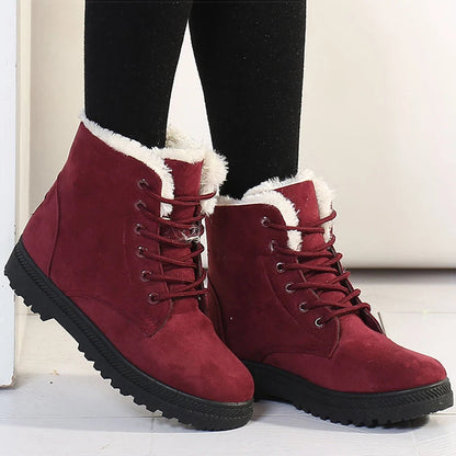 Elegante Damenstiefel Warm Winter