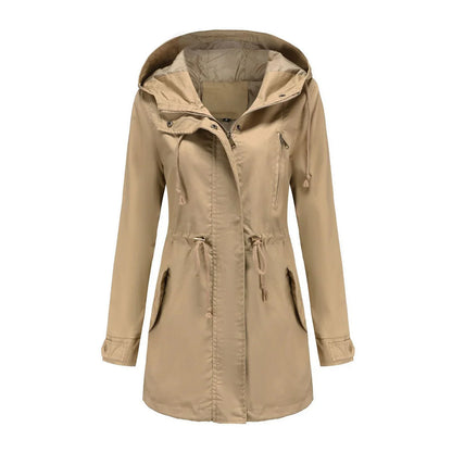 Lange Regenjacke Waterproof Damen