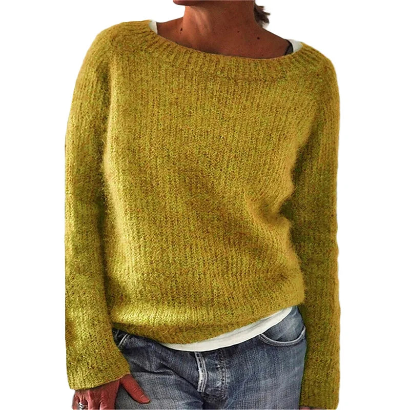 Loser Strickpullover Halswarm Bequem