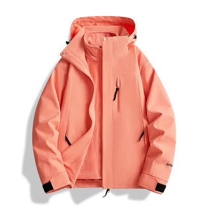 Herren Winterjacke Warm Kapuze Outdoor