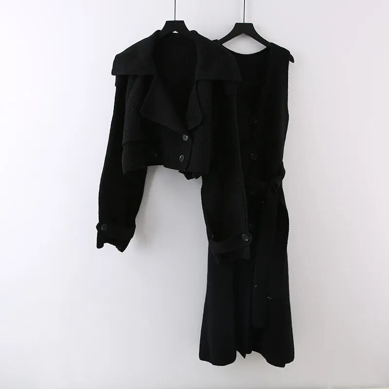 Stilvolles 2-teiliges Set Jacke und Kleid