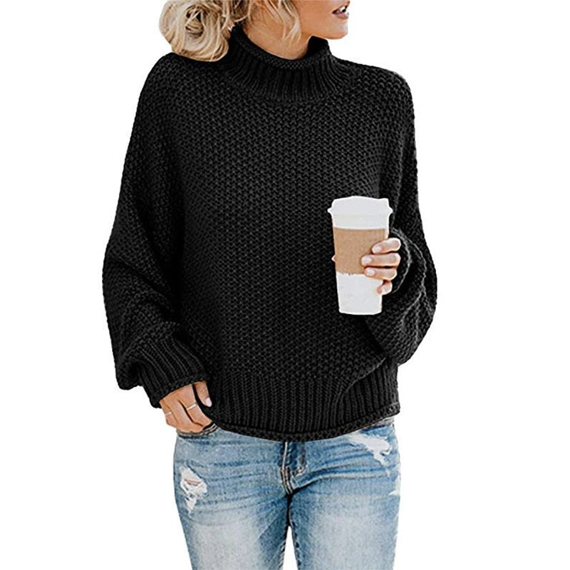Weiche Rollkragenpullover Selbstgestrickt