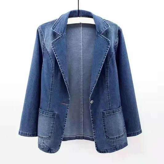 Jeansjacke Damen Trendig mit Tasche - IdealeKleiden