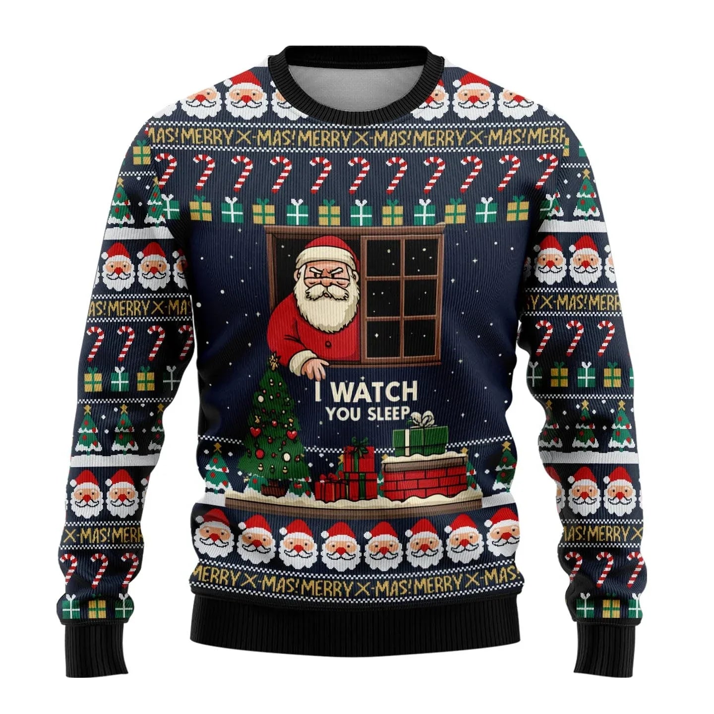 Weihnachtspullover Herren Schneemann Motiv