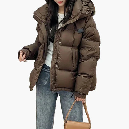 Wintersteppjacke Damen Kapuze