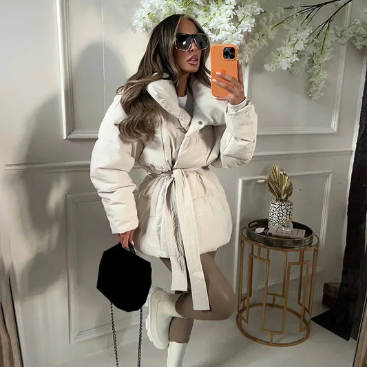 Winterjacke Damen Wattierte Isolierung - IdealeKleiden