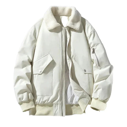Winterjacke Lammfellkragen Modern Trendy