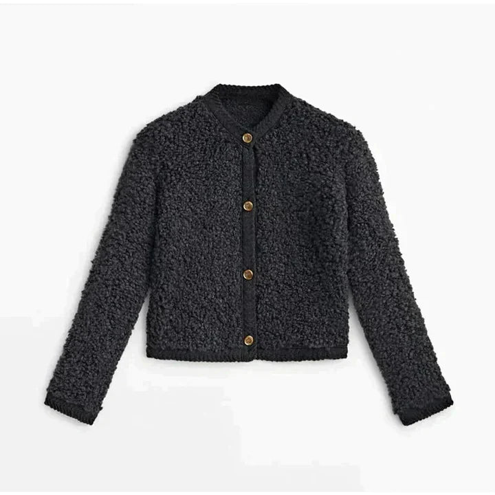 Weiche Strickjacke Teddy Look - IdealeKleiden