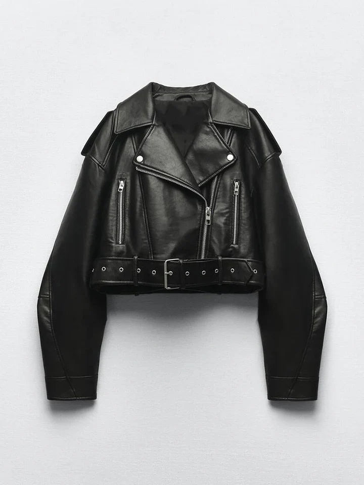 Lederjacke Vintage Look Retro