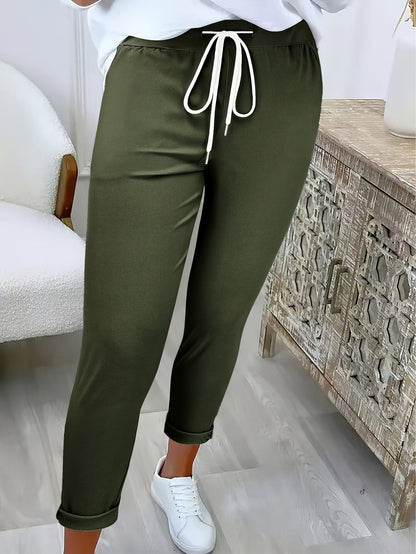 Bequeme Damenhose Mit Elastischem Bund