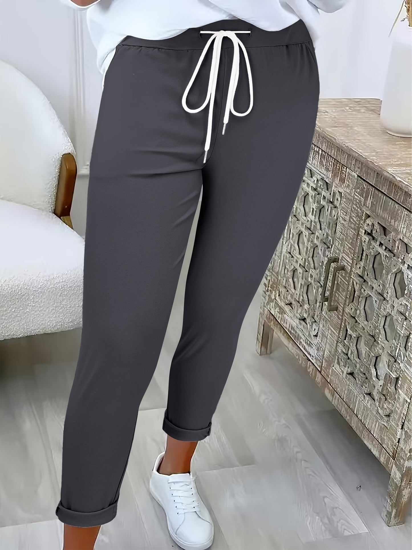 Bequeme Damenhose Mit Elastischem Bund