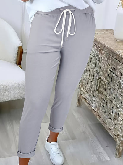 Bequeme Damenhose Mit Elastischem Bund