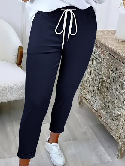 Bequeme Damenhose Mit Elastischem Bund