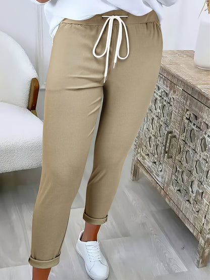 Bequeme Damenhose Mit Elastischem Bund