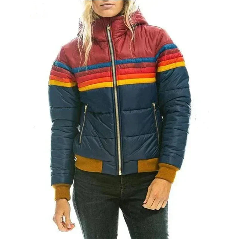 Retro Pufferjacke Damen Style