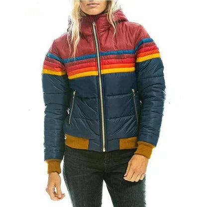 Retro Pufferjacke Damen Style