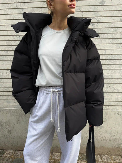 Bequeme Damenjacke Baumwolle Pufferstyle