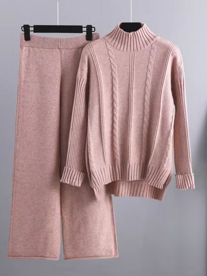 Modisches Strick-Kleid-Set für Damen